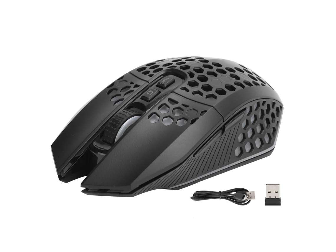 Ratón inalámbrico para juegos RGB con carga silenciosa X801negro