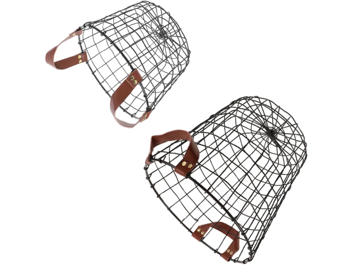 Lot De 2 Paniers À Bois Chauffage En Metal Avec Poignées, Rangement Exterior Pour Bûches, ...