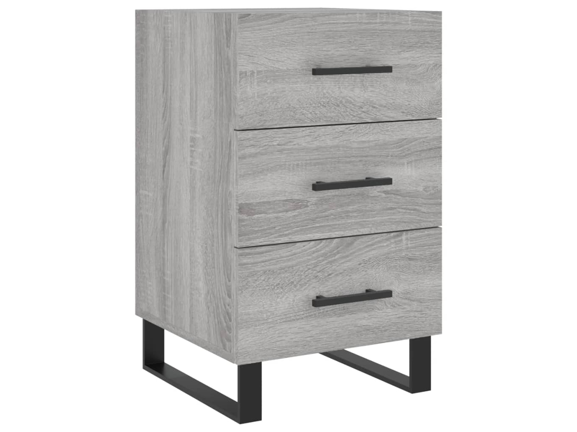 Maison Exclusive - Mesita De Noche Madera De Ingeniería Gris Sonoma 40x40x66 Cm