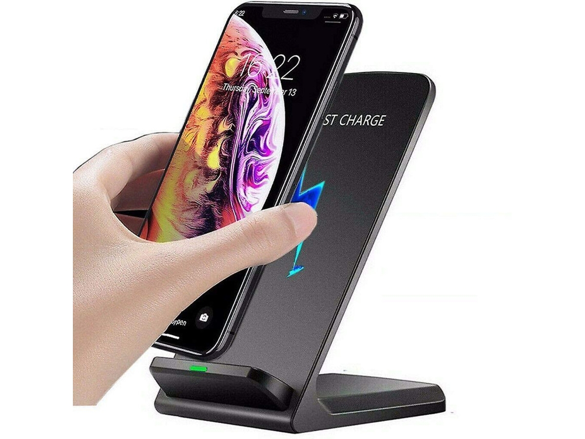 Cargador Sem Fio Note Para Apple, Oneplus, Samsung Yizhood Seda Negro