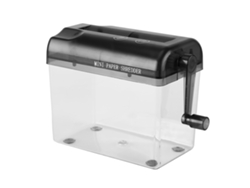 Trituradora De Papel Manual Mini Portátil A6 Para Oficina Hogar Escuela (gris)