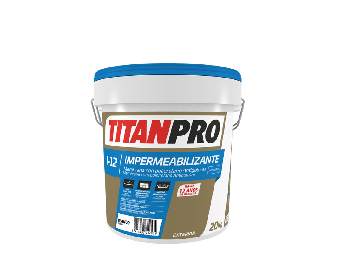 Titanpro I-12 Membrana Poliuretano Blanca 20Kg TITAN
