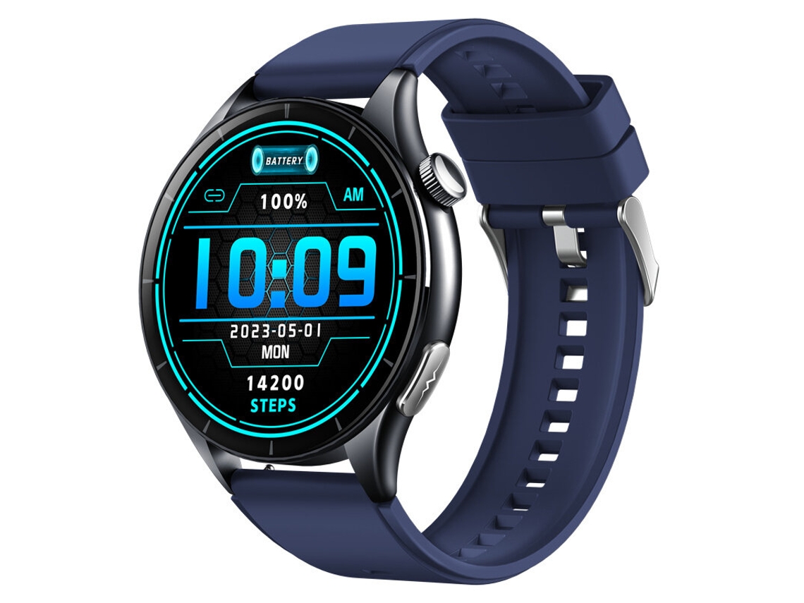 Reloj inteligente resistente al agua IP68 con pantalla AMOLED de 1,56 pulgadas, ECG, examen microfísico, linterna, NFC, Bluetooth y gestión de llamadas.