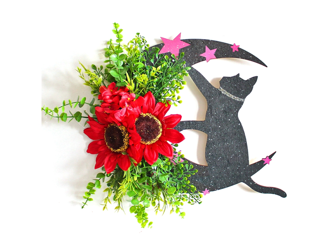 Tarjeta de viaje transfronteriza Crown Cat Moon Halloween incluida