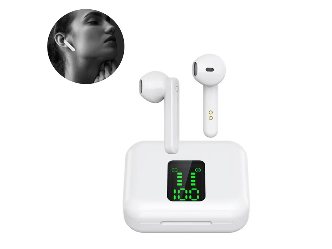 Auriculares Bluetooth True Wireless Auriculares de alta fidelidad impermeables con pantalla digital LED compatibles