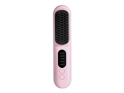 Cepillo alisador eléctrico con iones negativos y 5 configuraciones de temperatura, desde 130°C hasta 210°C.