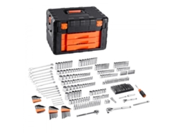 Kit De Herramientas Profesional 450 Piezas Cr-v Llaves De Caja Y Vasos Con Maletín Tekmaquinas