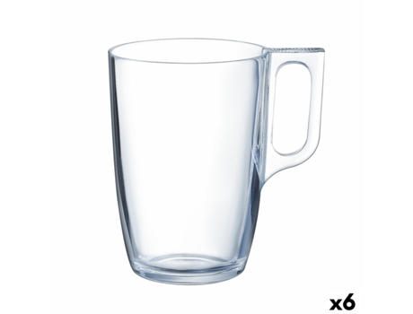 Taza Luminarc Transparente Vidrio (250 ml) (6 Unidades)