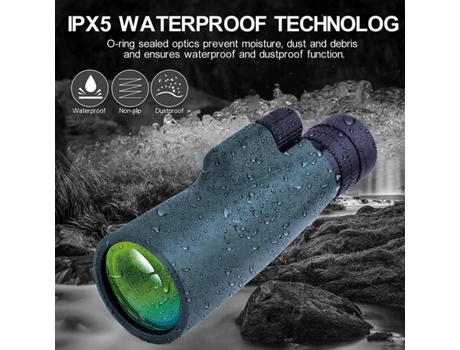 Monocular CHRONUS Zoom Prisma de Alta Potencia Verde 10-30 X 50