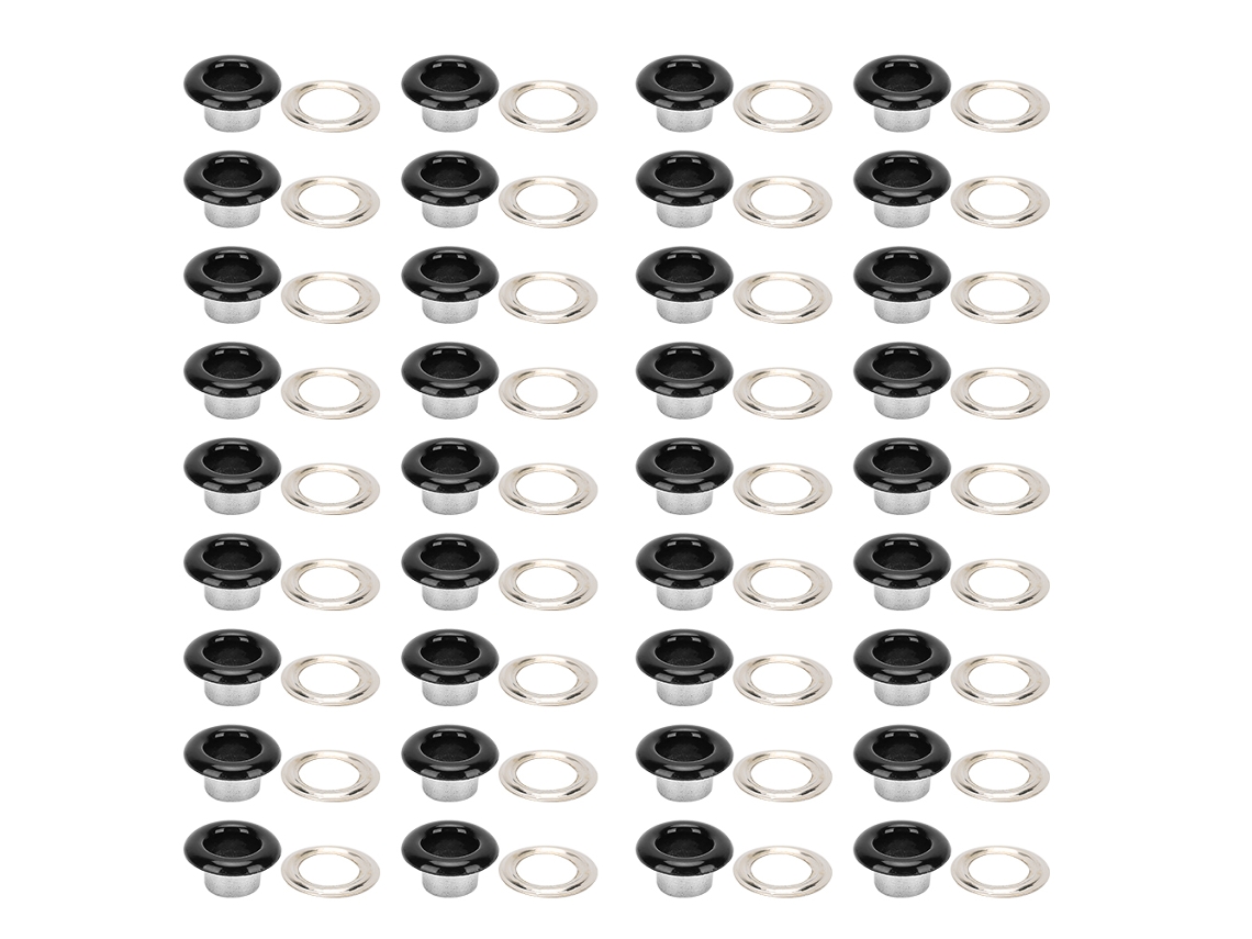 200 Juegos De Hebillas De Metal Negro De 6 Mm Para Zapatos, Bolsos, Cuero Y Manualidades.