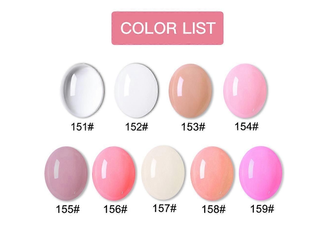 Kit de gel para extensión de uñas con geles UV, pincel, lámpara LED, puntas postizas, clip, manicura, set L GOKOCO