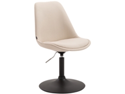 Silla de comedor en tejido CLP Maverick crema/negro