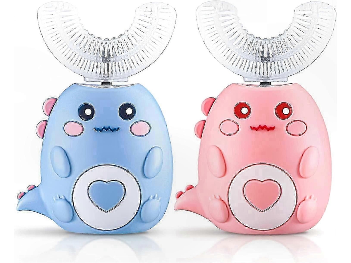 Escova De Dentes Infantil 360 Graus Em Silicone, Formato De U, Automática, À Prova D'água, Para Limpeza Completa Da Boca, Com Tecnologia Ultra.