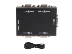 Divisor Vga 1 Entrada 4 Saídas 250mhz 1920x1440 Usb Powered Para Projetor Tv Monitor