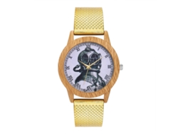 Reloj De Cuarzo Con Correa De Silicona Moda Unisex Para Hombre Y Mujer (oro)