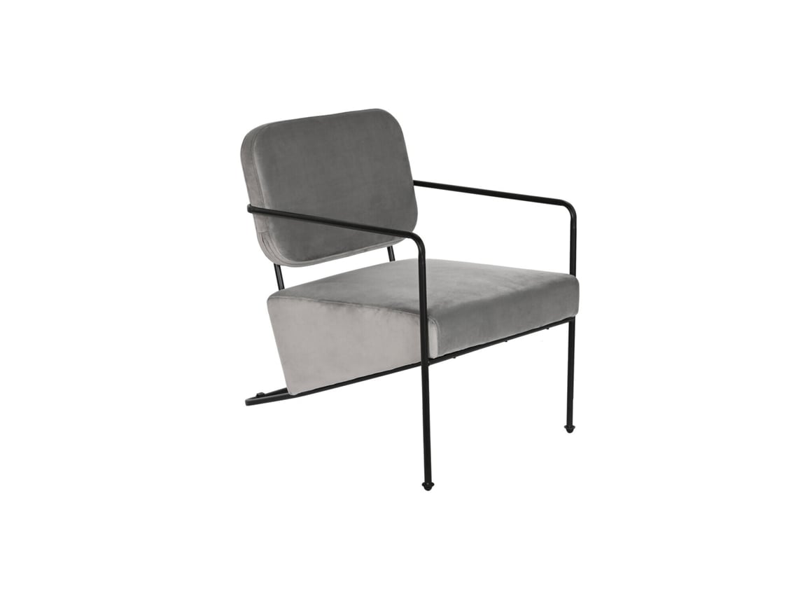 Butaca Poliester Metal Gris 55x71x72cm