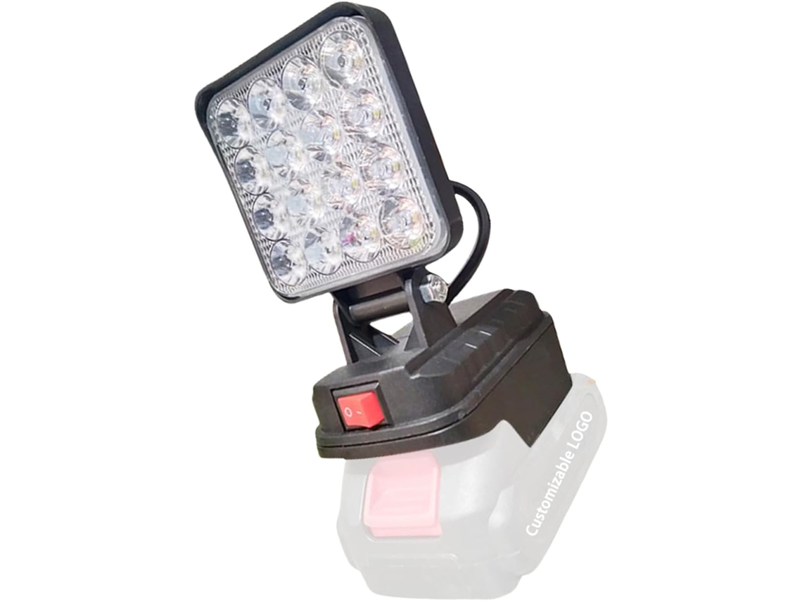 Lámpara De Trabajo Led Universal Con Puerto Usb Para Cargar Baterías De Litio De 14,4-20 V, Diseño Plegable.