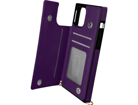 Carcasa iPhone 11 Pro Max AVIZAR Multifunción con Cordón Morado