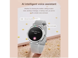 Reloj inteligente CF33 de 1,27 pulgadas, resistente al agua IP67, con más de 100 modos deportivos, color plateado Yizhood