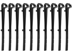 Clips De Fijación De Plástico Negro Para Protectores De Canalones, Paquete De 50, Ganchos Rectos, Montaje.