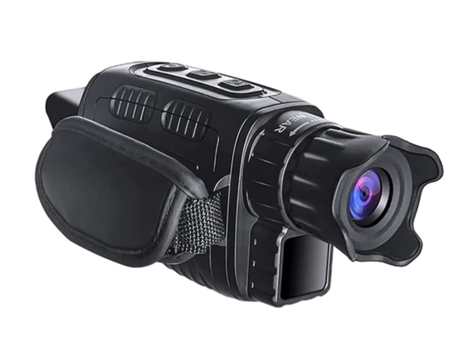 Monocular de visión nocturna para exteriores 5X35 Telescopio monocular digital de visión nocturna infrarroja Negro-Negro YIZHOOD