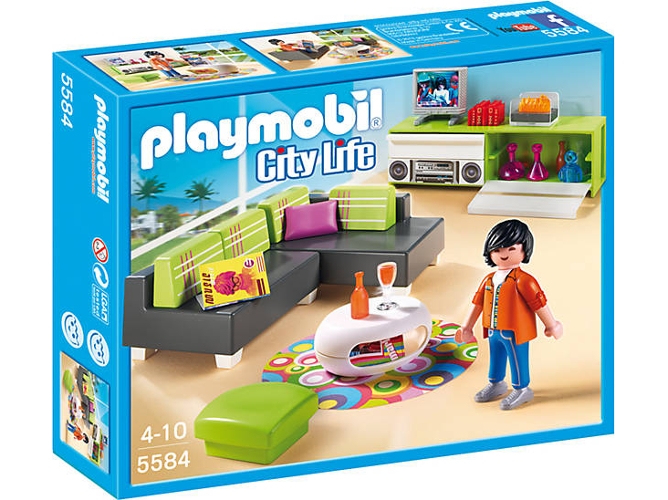 PLAYMOBIL City Life: Salón moderno (Edad Mínima: 4)