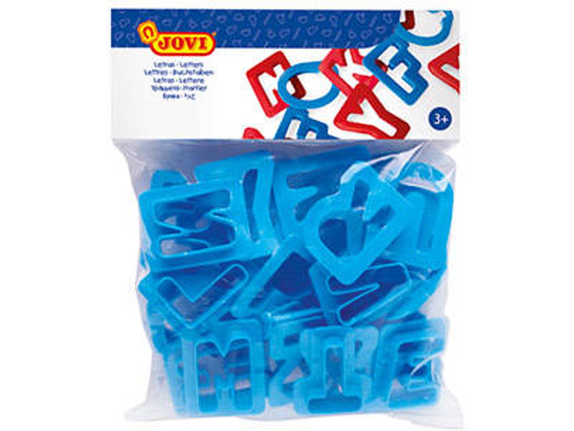 Moldes JOVI Bolsa Abecedario (26 Unidades - Azul)