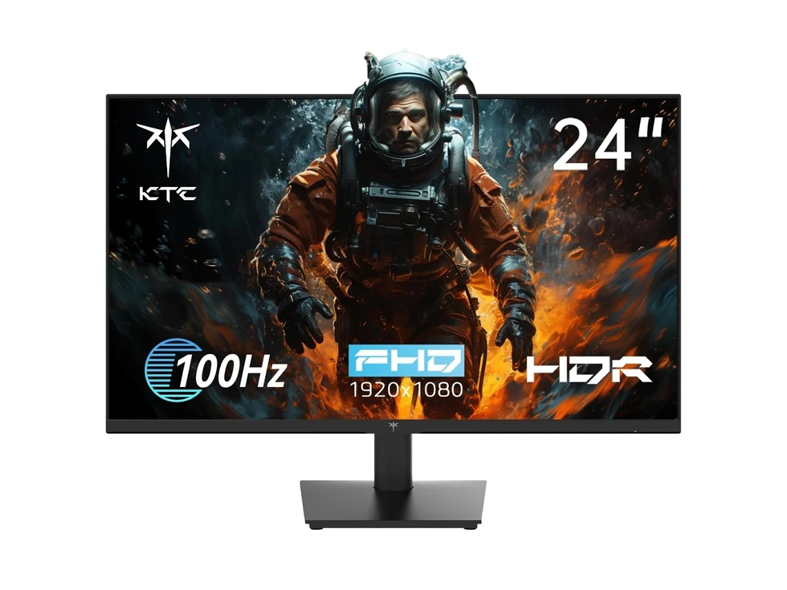 Monitor para juegos KTC H24V13 23.8pulgadas 100Hz 1920x1080AdaptiveSync VESA Ajuste de inclinación de montaje en pared