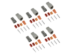 Yncm2026-5 Conjuntos Conector De Cable Eléctrico Impermeable De 2 Pines Para Coche Dtp04-2p