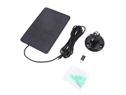 Painel Solar Para Câmera De Segurança Externa 4w 5v Usb Type C Ip65 À Prova D'água Compatível Com Eufy
