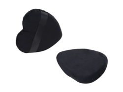 Esponja De Maquillaje De Algodón Para Base Y Polvos, Estilo 1, Color Negro.
