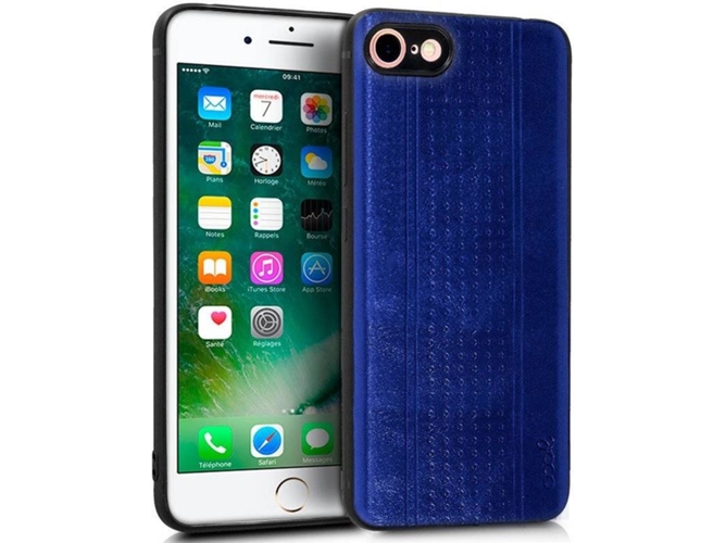 Funda iPhone 7, 8 Leather Azul
