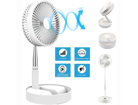 Ventilador Pedestal plegable de mesa giratoria portátil de pie