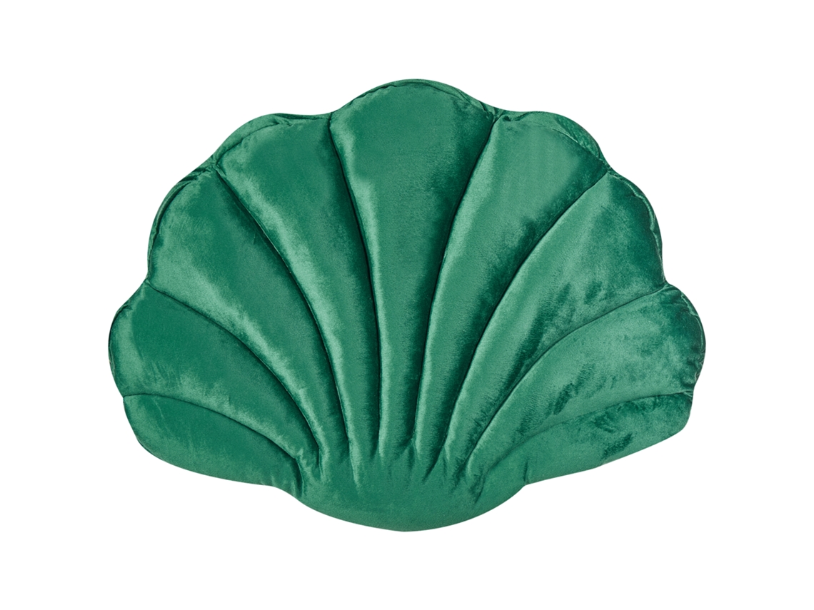 Cojín decorativo BELIANI Consolida de Terciopelo Verde 47x35x6