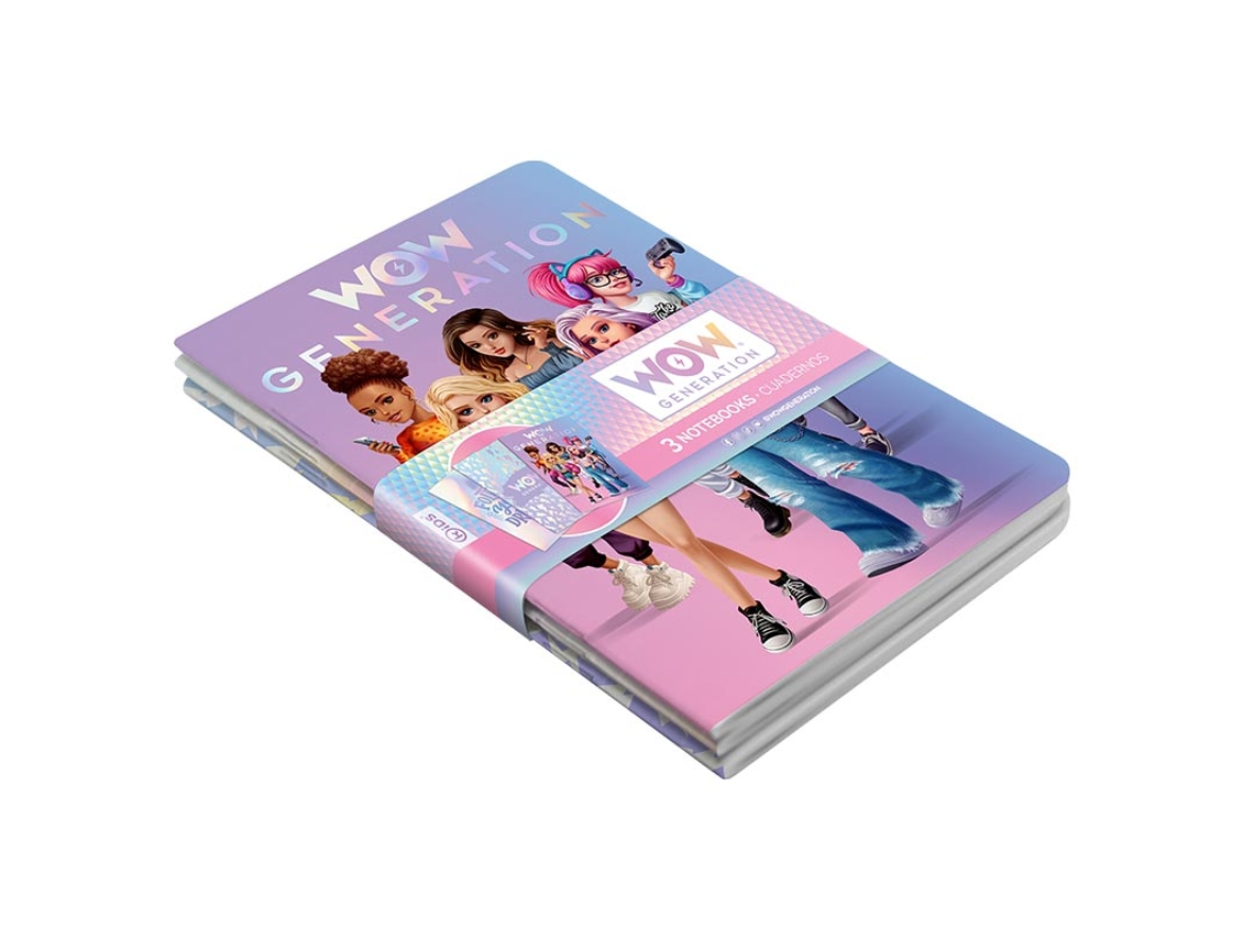 Wow Generation Set de 3 Cuadernos A5