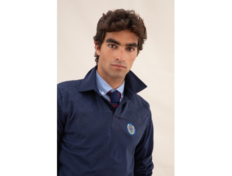 Polo de Hombre THROTTLEMAN Nan Algodón Azul (XL)