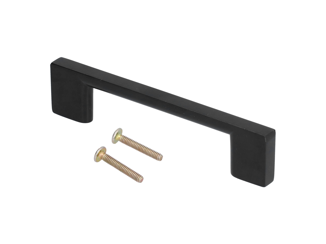Tirador De Puerta De Aleación De Zinc Negro Para Armario, Mueble O Herrajes De 126 Mm.