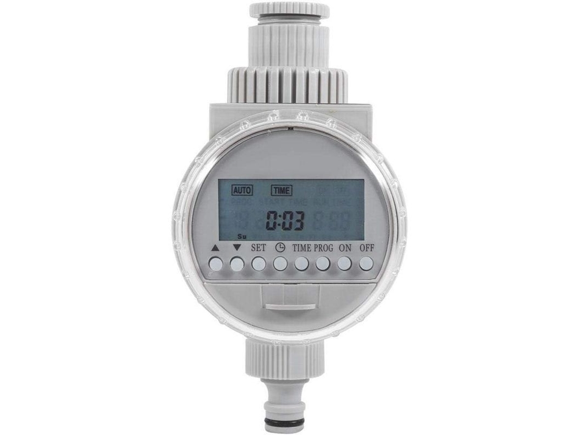 Controlador Inteligente De Riego Solar Con Temporizador Automático Y Pantalla Digital Para Jardín.