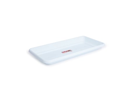 Plato para Jardinera Rectangular Reforzada de 60 cm Ancha. Blanco PLASTIC FORTE