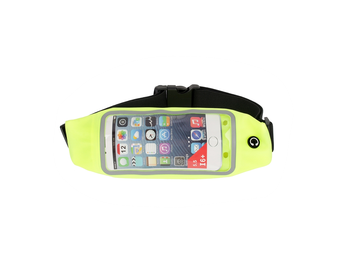 Riñonera (compatible Con Pantalla Táctil De 5.5 Pulgadas) Verde Fluorescente