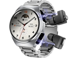 Reloj inteligente con auriculares inalámbricos, llamadas Bluetooth, reloj para hombre, acero de 1,5 pulgadas, cuerpo ultrafino, efecto 9D Yizhood