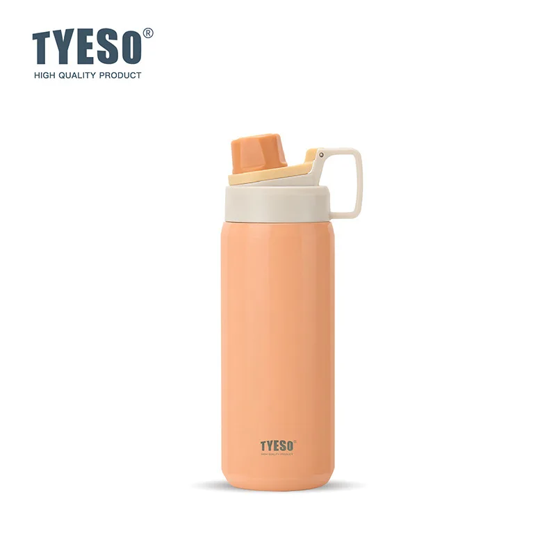 Taza térmica de acero inoxidable para coche (naranja, 750 ml), mantiene la comida fría o caliente.