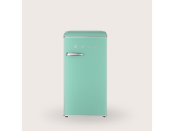 Nevera Evvo Mini F26 Retro Verde Aguamarina, 95 L, Vintage, Bajo Consumo, Silencioso