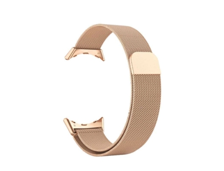 Correa Milanese Mesh Acero Inoxidável Google Pixel Watch Rosa Dorado