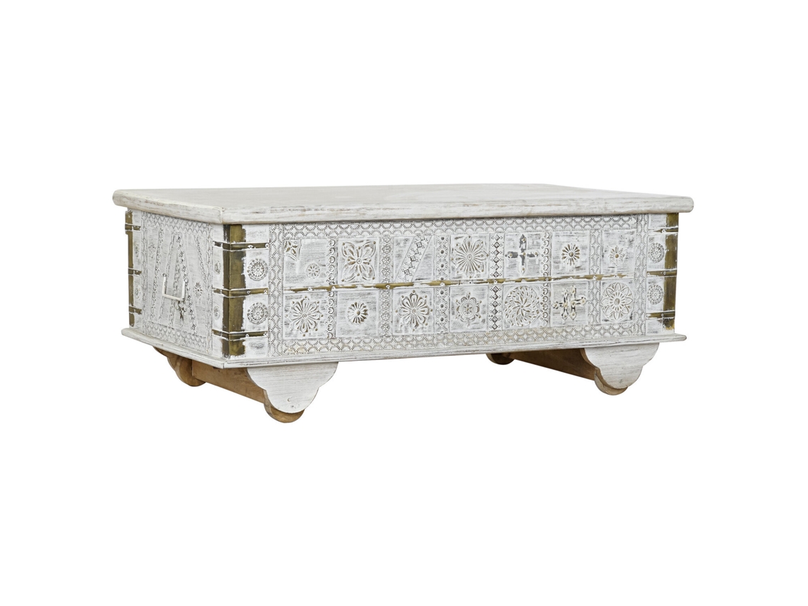 Mesa Centro Mango Metal Decape Blanco 115x60x45cm