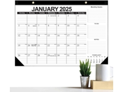 Calendario De Pared 2025, Planificador De De 18 Meses, De Mensual, De Colgante