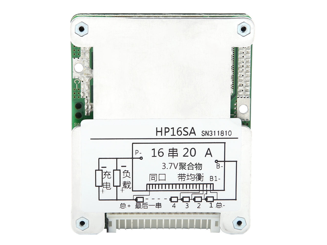 2026as-placa De Protección Y Equilibrio Para Baterías De Litio 16s Life Li-ion 3.6v/3.7v 20a