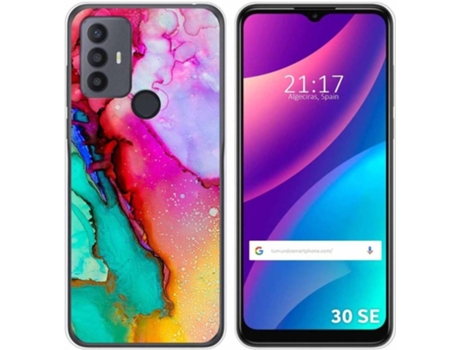 Carcasa para TCL 30 SE TUMUNDOSMARTPHONE Dibujos Mármol 15 Multicolor