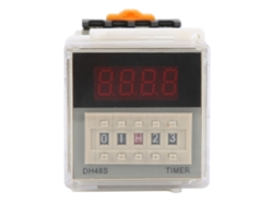 Módulo Relé Temporizador Digital Dh48s-2z Bucle De 2 Etapas Retardo 0.01s-99h99m Ac380v