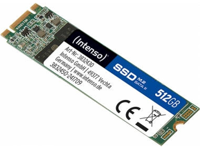 Disco SSD Interno INTENSO Top (512 GB - M.2 SATA - 520 MB/s)
